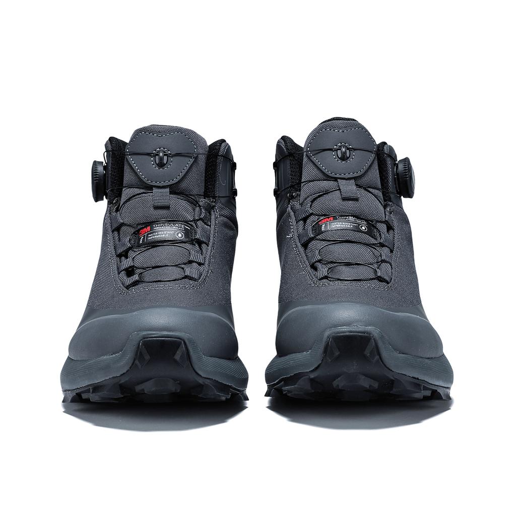 Men Hiking Boot Anti Splash Water Outdoor Sneakers Rotating Button Hiking Shoes  Comfort High-Top Trekking Walking Shoes Non-Slip Warm Suitable