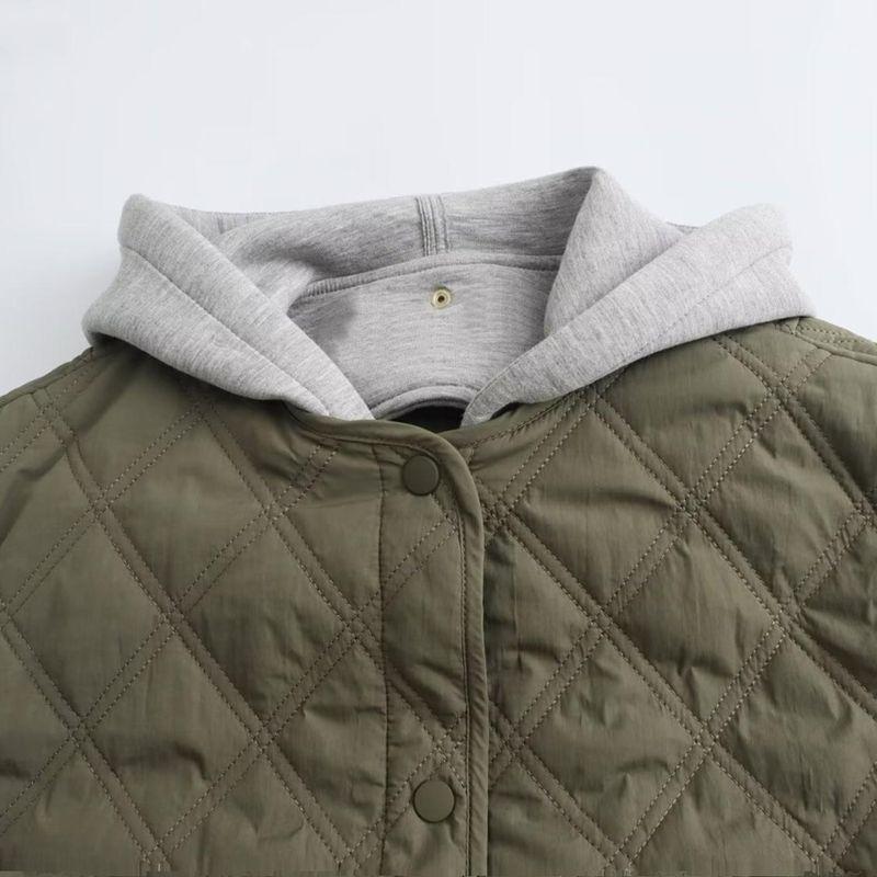 Kaslead New Arrival Women's Clothing Fashion Style Fashion Minimalist Hooded Cotton Jacket Jacket Outwear 8073246