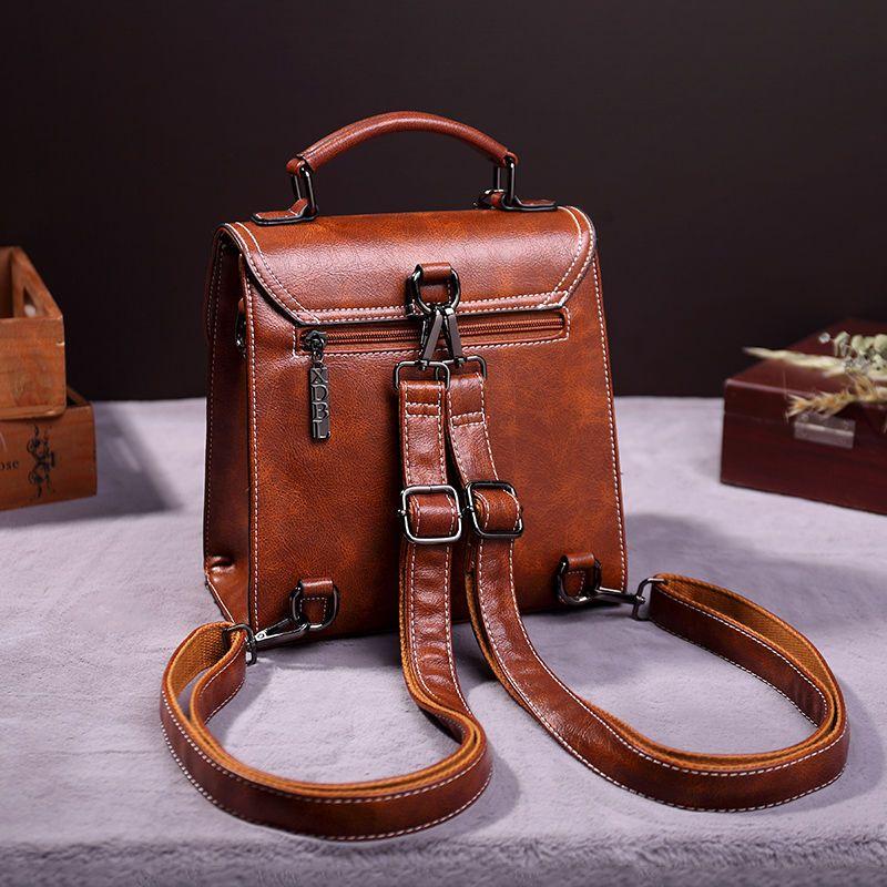 Kožená dámská taška Víceúčelový batoh Cambridge Bag Špičková taška Fashion Trend Messenger Bag