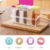 1 Pcs Spice Jar Seasoning Box 6 Pcs/Set Kitchen Spice Storage Bottle Jars Transparent PP Salt Pepper Cumin Powder Box Tool