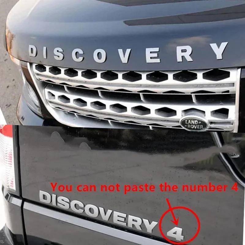 Abs Chrome Car Front Trunk Emblem for Land Rover Discovery 1 2 3 4 5 Auto Hood Bonnet Rear Tailgate Sticker Badge Accessories YJ9
