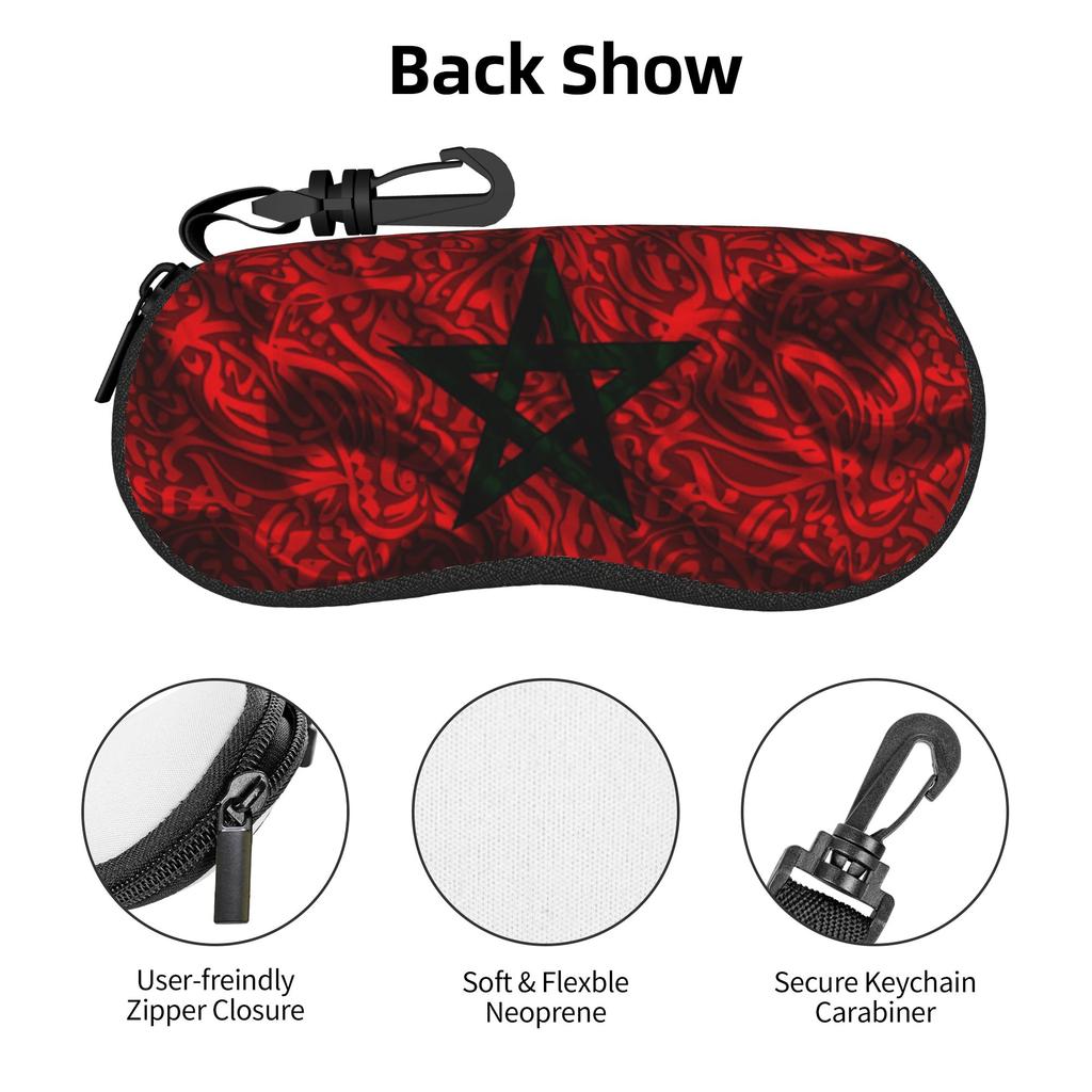 Morocco Maroc Flag Moroccan Glasses Case Girl Portable Accessories Glasses Box Gift Sunglasses Box