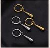 Long Water Drop Dangle Huggie Hoop Earrings for Women, Stainless Steel Teardrop Earrings Non Tarnish