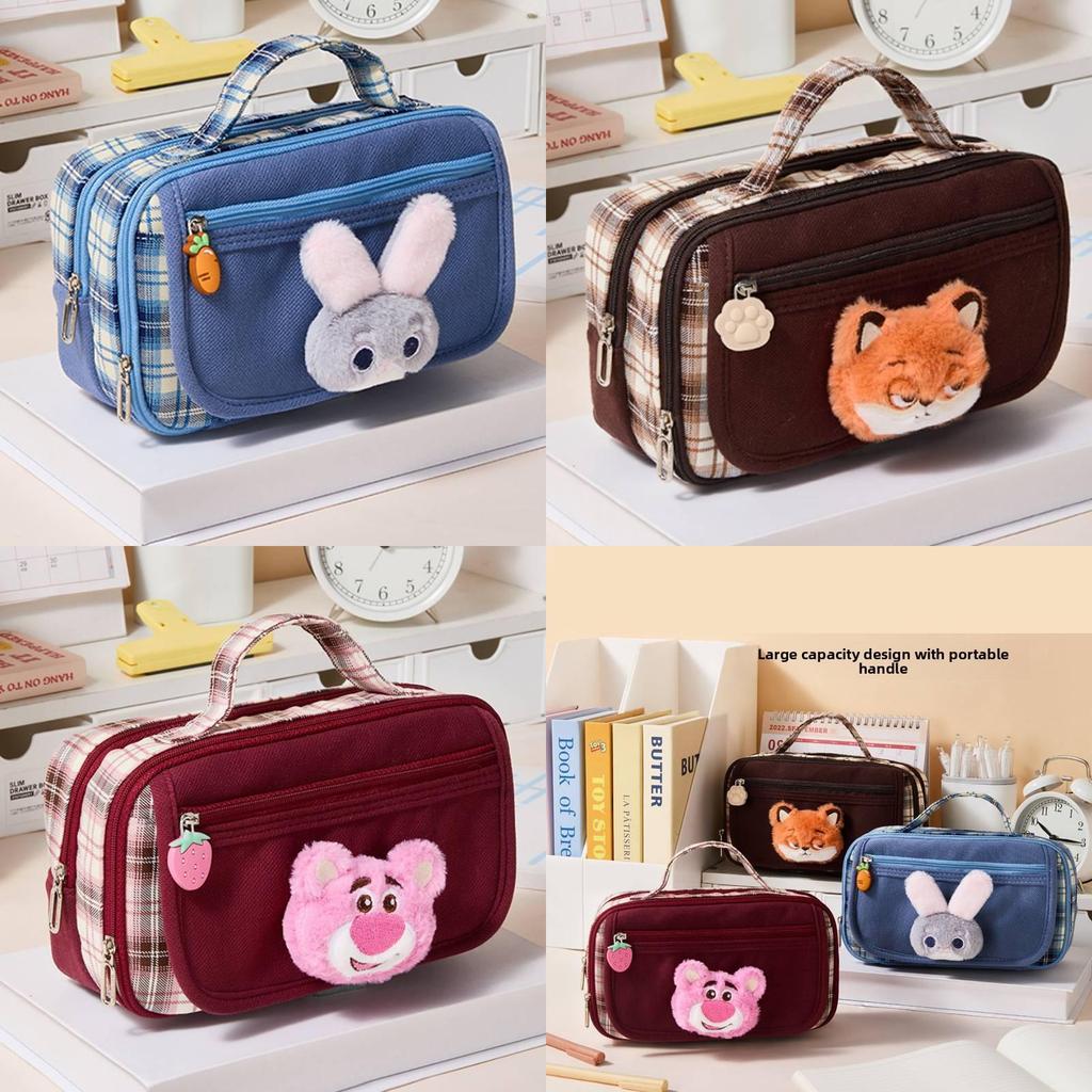 Zootopia Pencil Case With Polyester Material For Kids And Students
