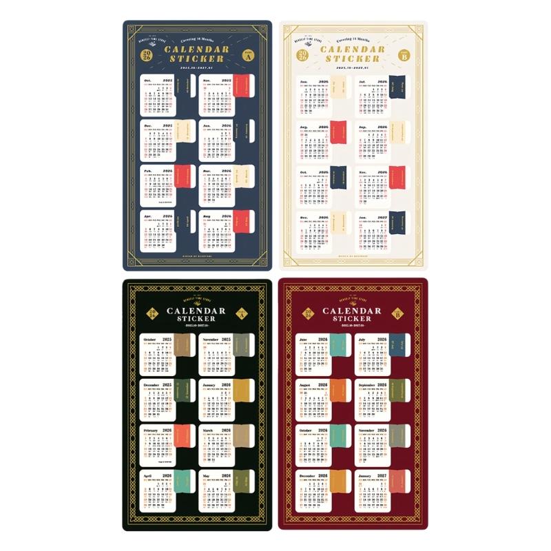 Selfs Adhesive Tab Stickers Monthly Calendar Index Tab for Planners,Journal,Notebook,Agendas Organizers Office Supplies