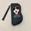Cute Cartoon Silicone Glasses Case with Wrist Strap for Travel
