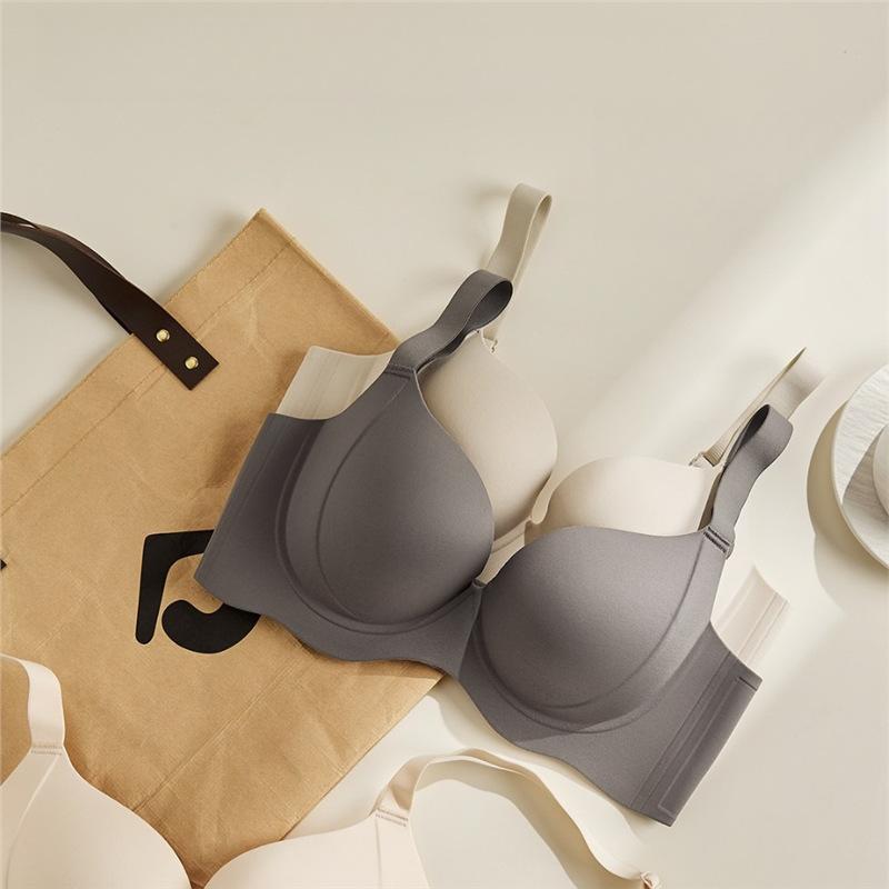 Verstellbare Dessous Damen Dünner BH mit Brustretraktion Anti-Erschlaffung Übergröße BH ohne Bügel Push-up-BH