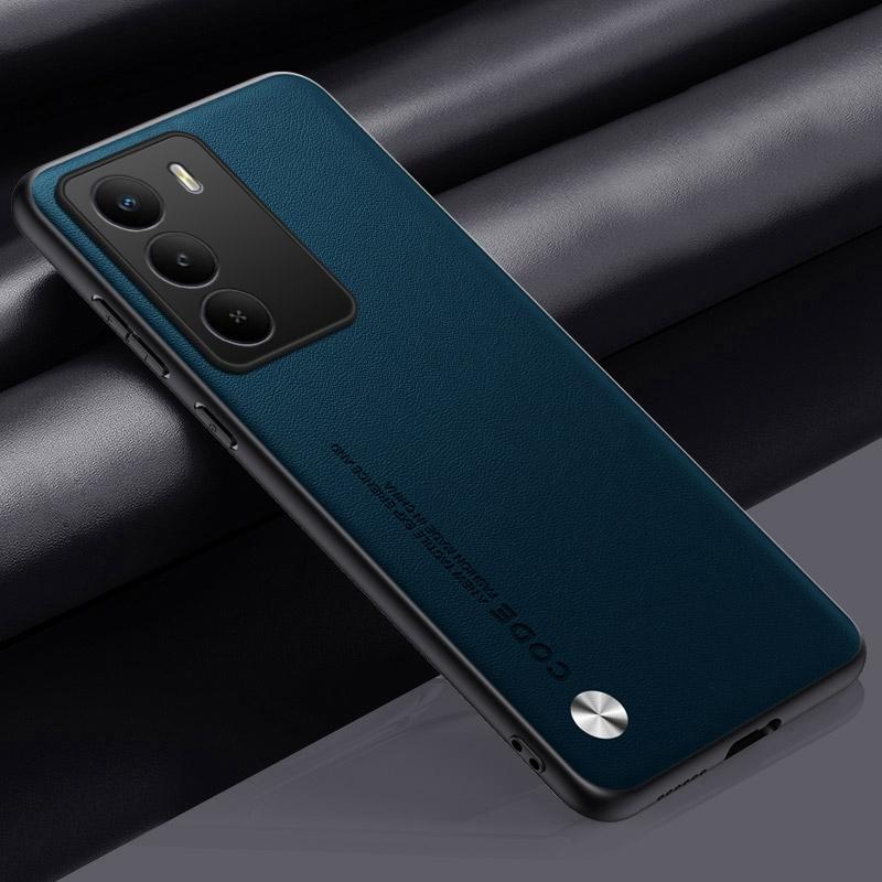 Luxury PU Leather Case For Realme 14X 5G Back Cover Matte Silicone Shockproof Full Protection Phone Case For Realme14X Coque