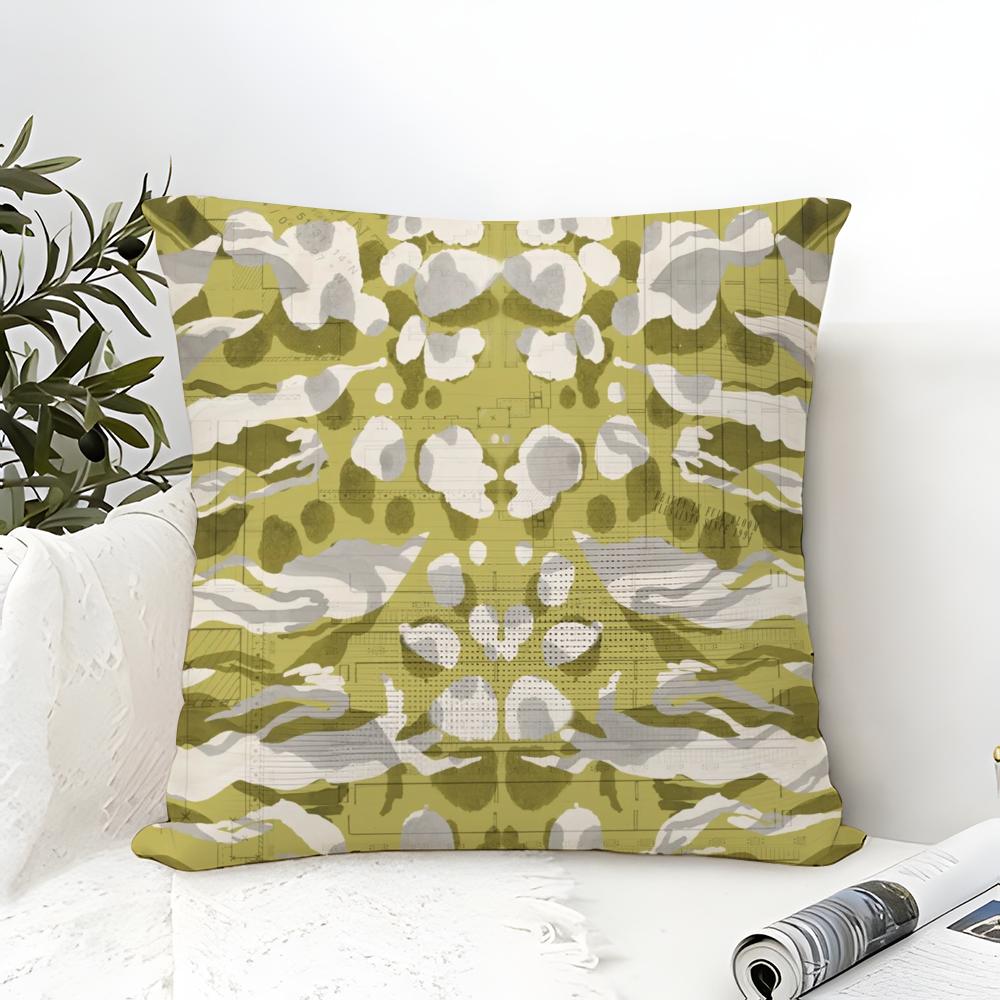 Classic AAllsaints Floral Pillow Case Cotton Linen Fabric Square Zipper Pillowcase Home Decorative Living Room