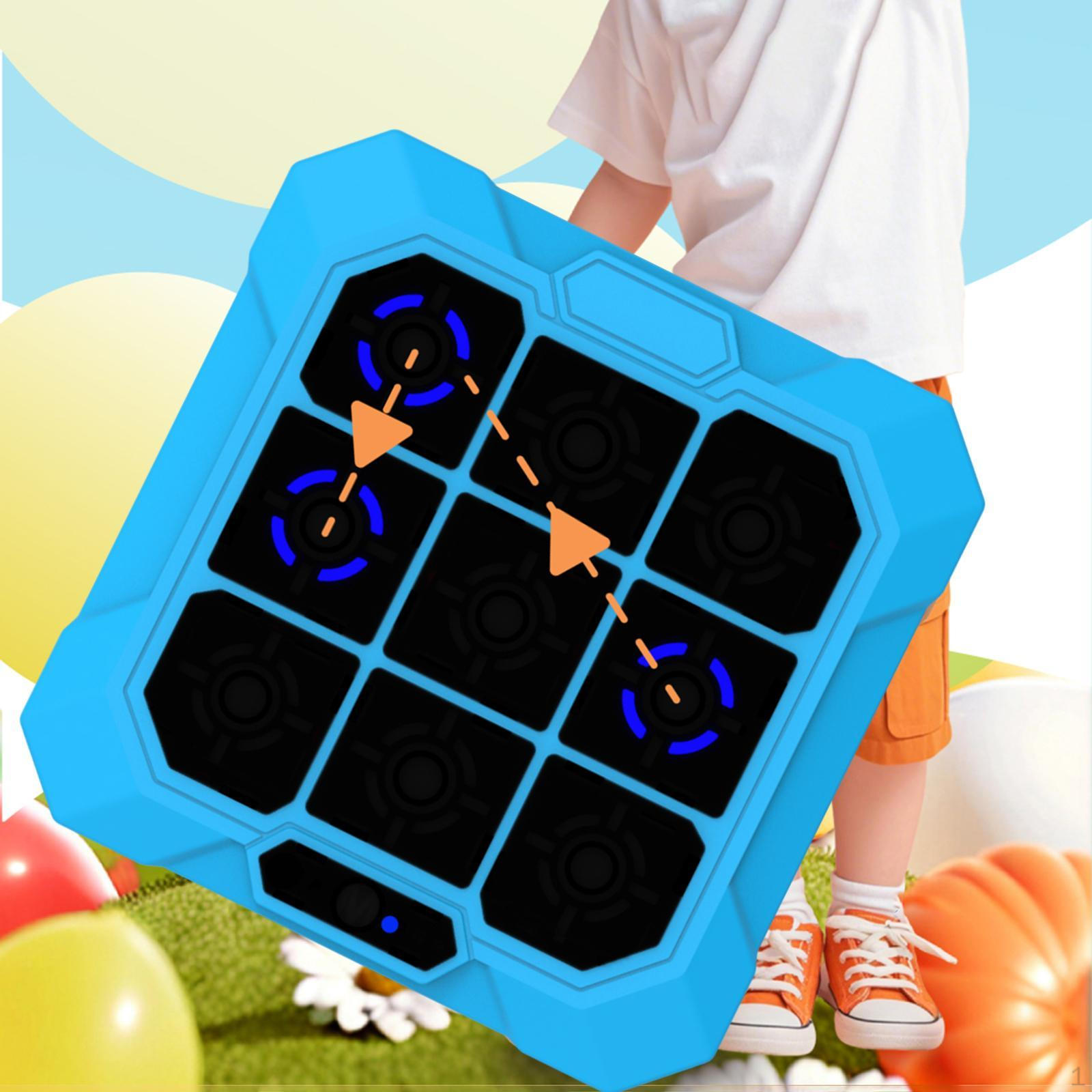 

Toe Bolt Game Электронный подарок для путешествий по дорогам Компактная портативная ручная головоломка для путешествий синий