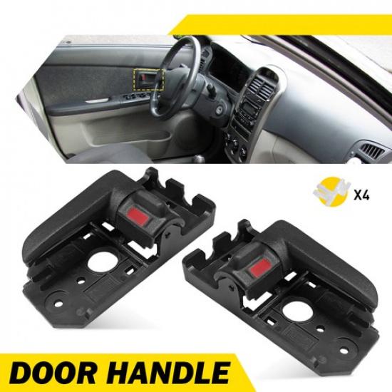 2X Front Rear Inner Door Handle Black For Kia Spectra 2004-2009 Spectra5 05-09 K