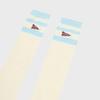 FLAG KNEE HIGH SOCKS (SKY BLUE)