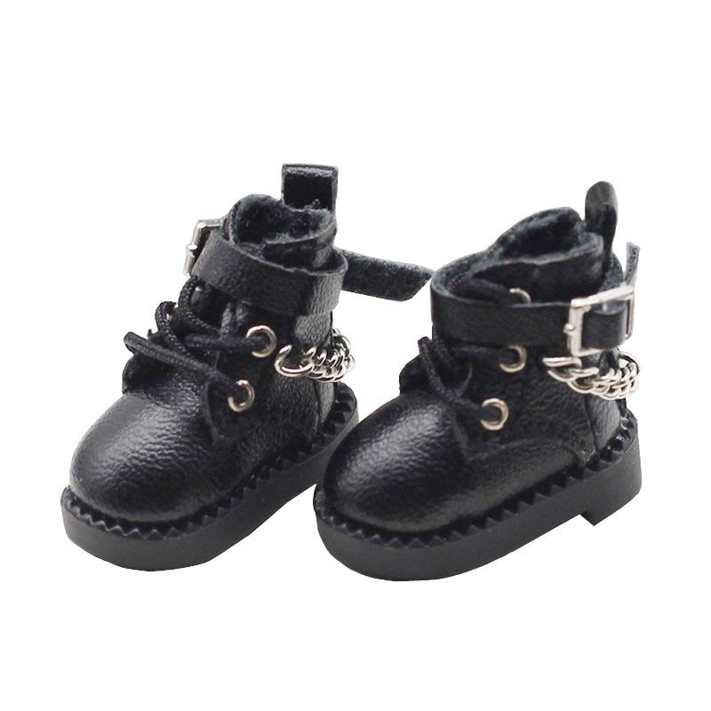 1 Pair Doll Shoes Lovely Chain Boots New Casual Hand-made Ob11 DOD 1/12 Bjd Doll Shoes Doll Accessories