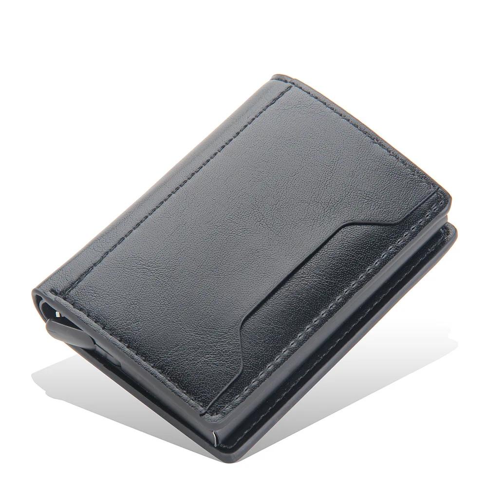Credit Bank Card Holder Wallet Men Anti Rfid Blocking Protected Card Case PU Leather Slim Mini Card Cover Small Wallets
