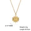 In Boho Sun Star Pendant Necklace for Women Stainless Steel Gold Choker Neck Chain Jewelry Birthday Gift