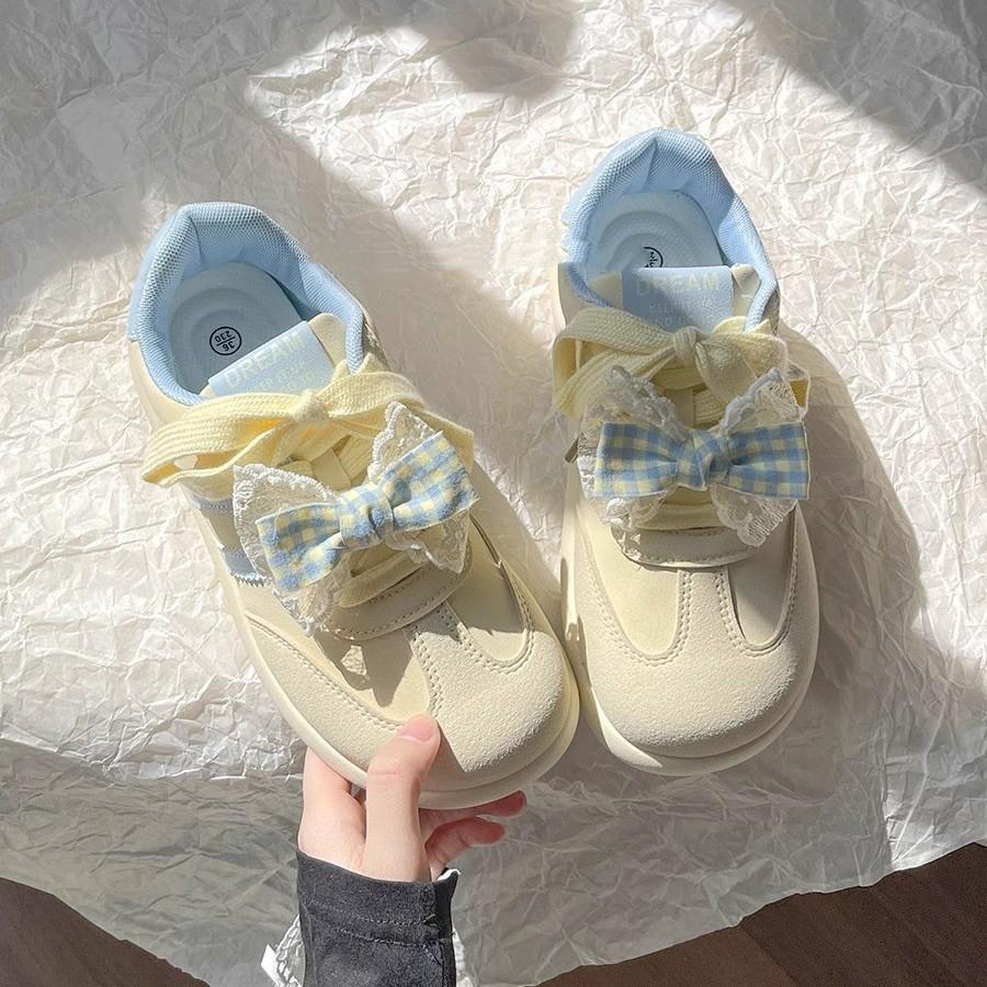 Dexun Shoes Women's 2025 New Spring and Summer Niche Design Versatile Little White Shoes Retro Casual Platform Casual Women's Shoes