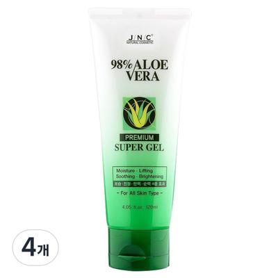 JNC Aloe Vera Premium Super Gel, 120ml, 4 Units