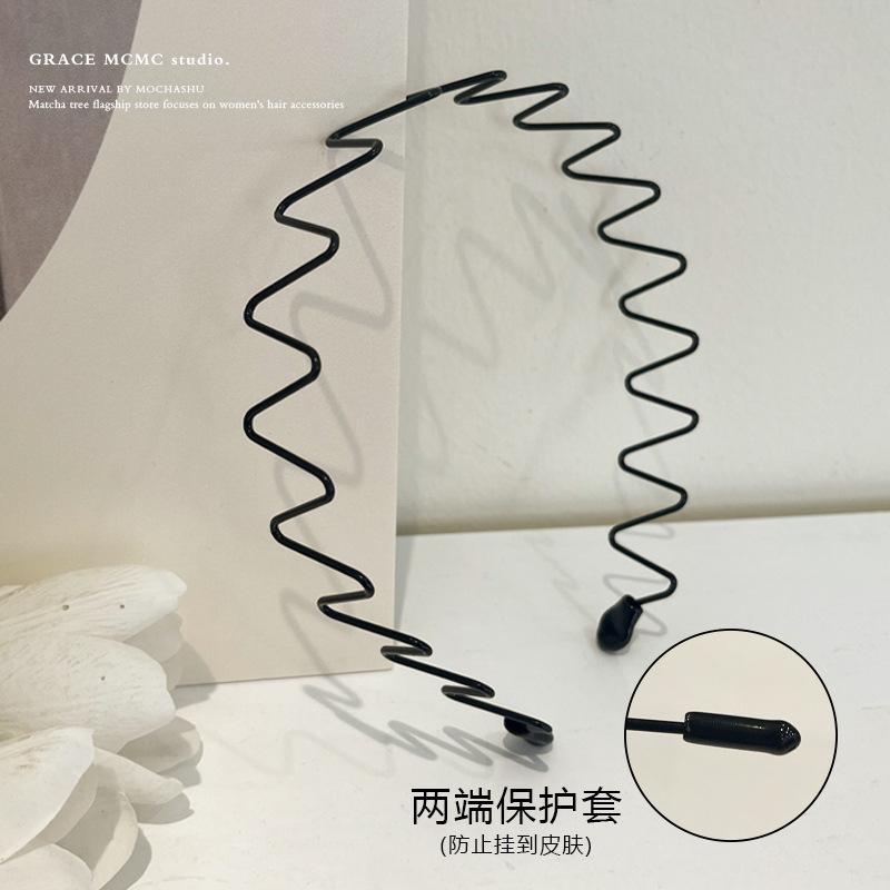 Matte Finish Toothed Headband for Women - Non-Slip Hair Band for Face Wash, Skincare & Crushed Hair Styling, Summer Essential