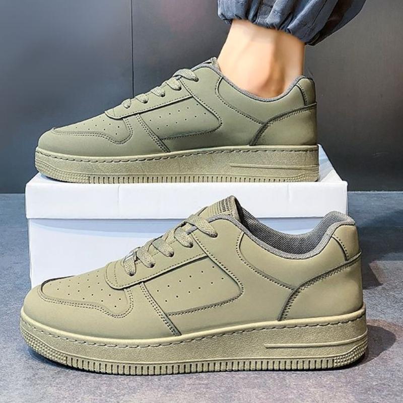 Male Shoe Soft Solid Color Round Toe Men's Casual Shoes Wear to Work Cheap Liquidation Designer Luxury Non-leather Sale Sneakers