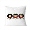 Federa per Cuscino Mafalda per Auto Divano Decorativa per la Casa Stampa Double-Sided Peluche Quadrato Cuscino da Lancio Copricuscino