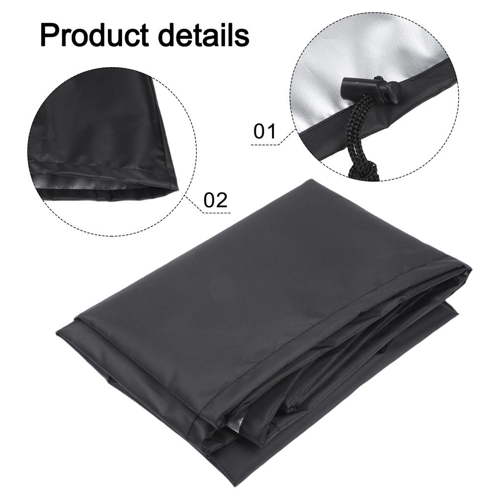 Waterproof Robotic Lawnmower Cover with Windproof Drawstring for UV Weather Protection Fits Most Robotic Lawn Mowers