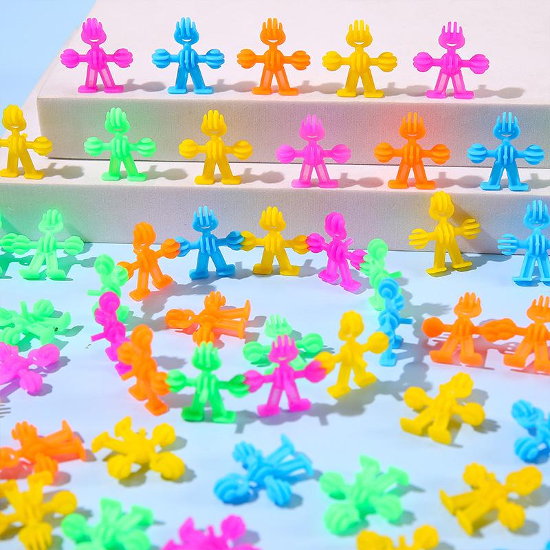 Mini Cartoon Building Block Toy - 32cm DIY Interlocking Figure Gashapon Accessory for Kids