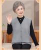 Autumn & Winter Fashion Vest and Cardigan for Middle-aged & Elderly Women - Plus Size V-neck Jacket