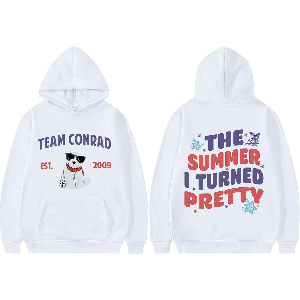 Cousins Beach Team Conrad Movie Pullover Funny I Turned Pretty Sweatshirts Men Women Fashion Vintage Oversized Loose Hoodie Tops