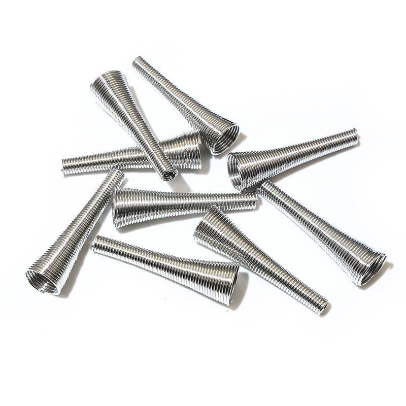

15pcs Metal Spring Funnel Shape Spacer Beads Caps DIY Beading Supplies Cone Spring Coil End caps For Jewelry Makings Accessories