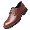 2025 New Men's Martin Boots Men's Trend Big Head British Casual Versatile Low-top Shoes Formal Leather Shoes Men