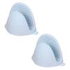 1 Pair Mini Oven Gloves Silicone Heat Resistant Cooking Pinch Mitts Potholder Insulated Gloves for Kitchen BBQ Baking Cooking Grilling