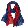 Zweifarbiger geknitterter Seidenschal Stola: Damen Vielseitiges Sommer- & Winter-Modeaccessoire