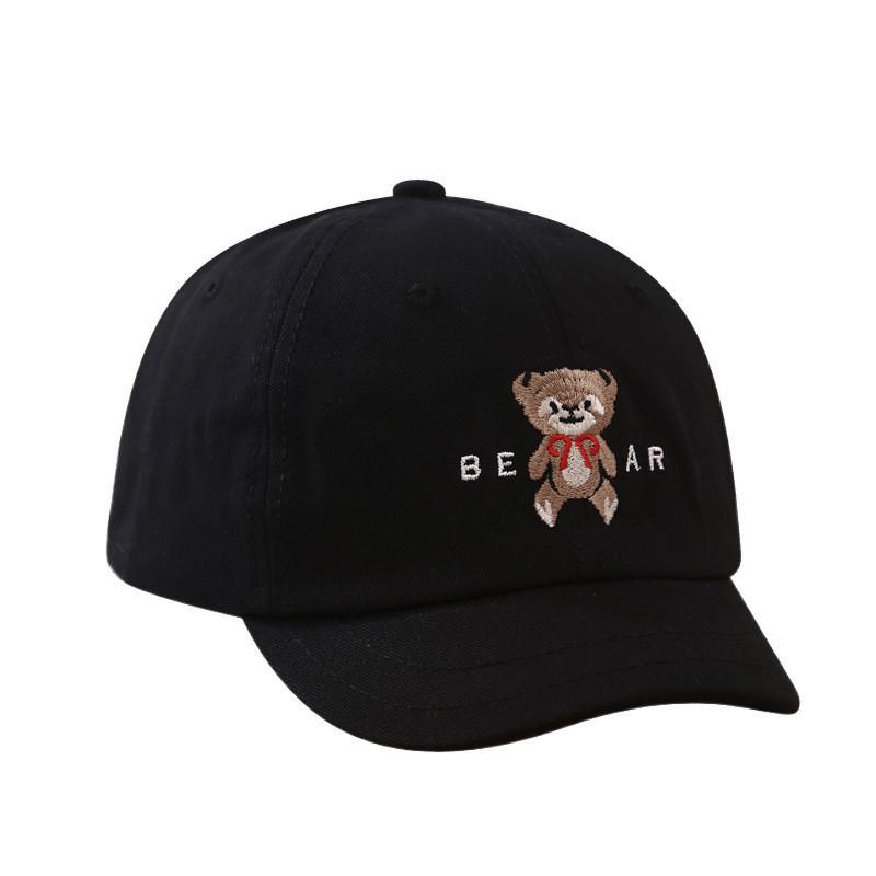 Bear Girls Baseball Cap With Embroidered Letters For Casual Summer Outdoor Use