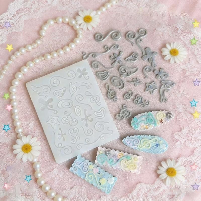 Heat Resistant Silicone Mold with Irregular Line Shape Handmade Moulds Suitable for Crafting Enthusiasts Present