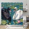 Swans in the Pond Shower Curtain - Water-Resistant, Easy to Clean, Adds an Elegant and Natural Touch to Your Bathroom Decor