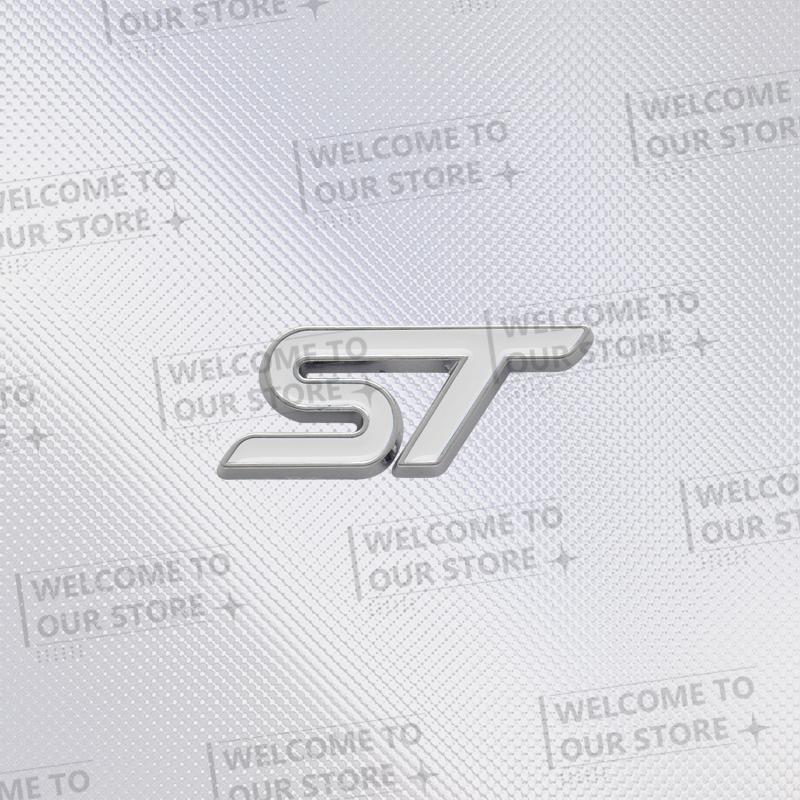 3D Metal ST Car Steering Wheel Badge Sticker Styling Interior Dekoration For Ford ST Line Mondeo Fiesta Focus F-150 Ranger Puma