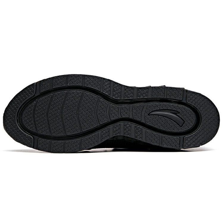 Anta A Flashfoam Wormhole Technology Sports Slip Resistant Low Top Running Shoes Men's Black 112025598-2