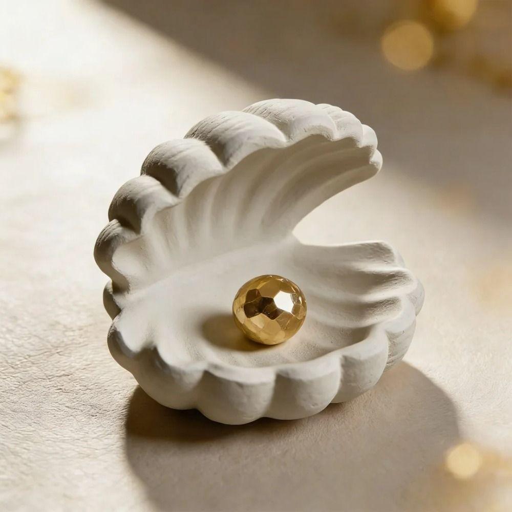 Multi-Functional Seashell Shape Gypsum Mold Scallop Candlestick Plaster Molds  DIY Crafts