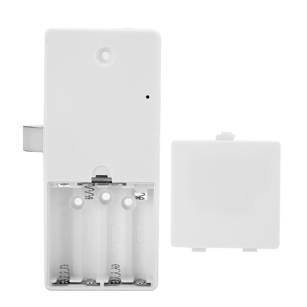 Smart Keyless Fingerprint Digital Password Electronic Lock For Cabinet File Locker(Silver)