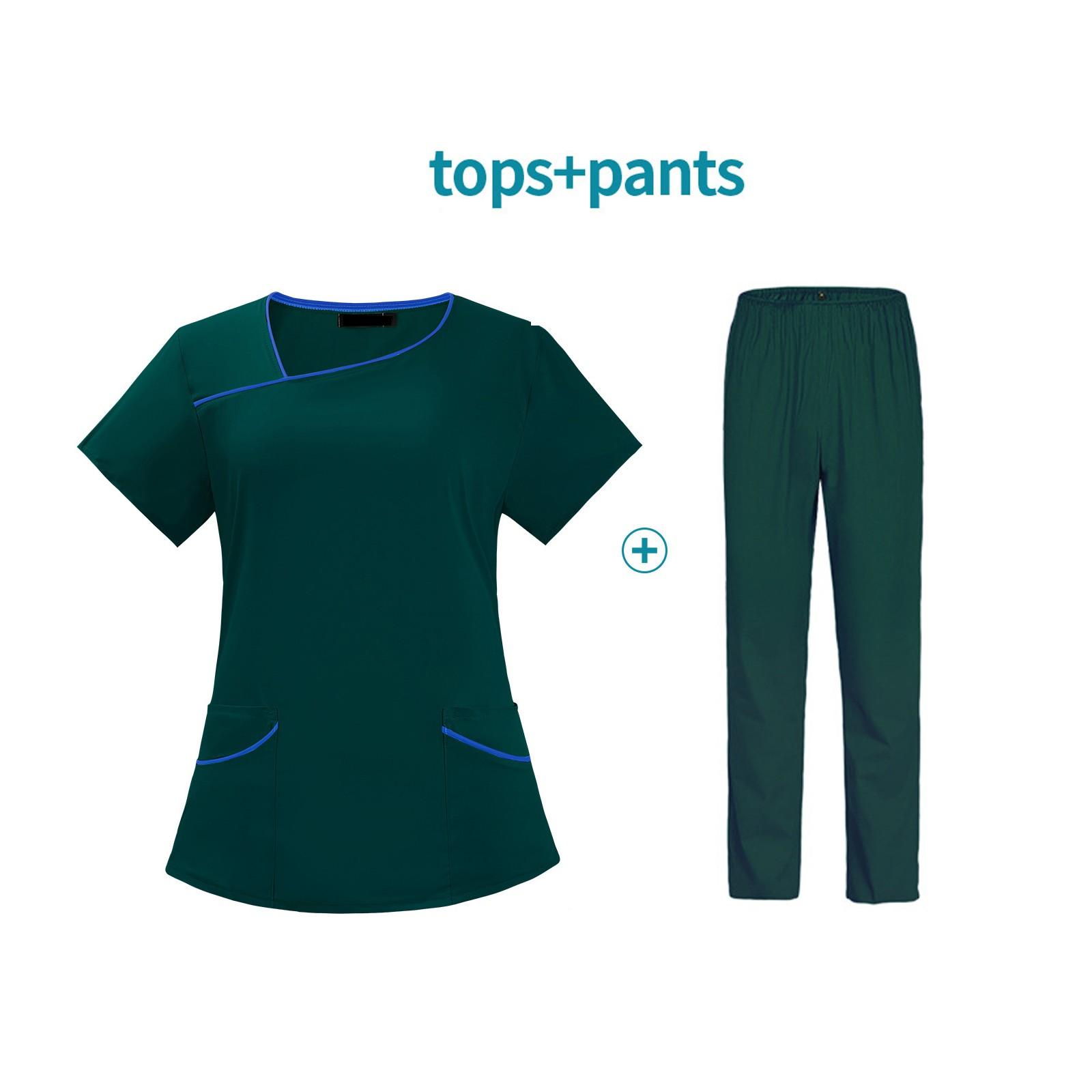 

Женский комплект из двух предметов с круглым вырезом, эластичная быстросохнущая одежда L темно-зеленого