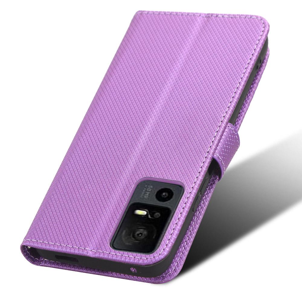 For TCL 40 XE/40 X T601D/NxtPaper 5G PU Leather Flip Case Diamond Texture Wallet Stand Shockproof Phone Cover