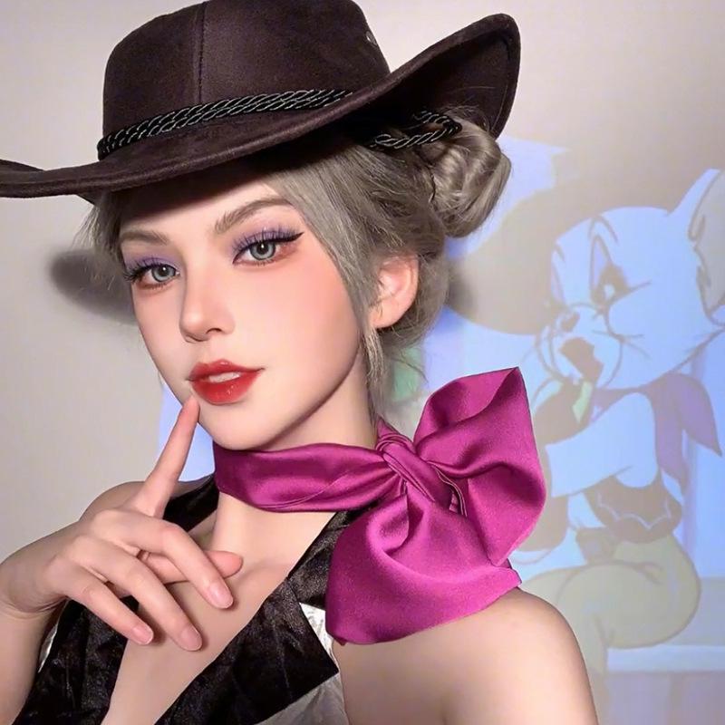 

Том Кот Фиолетовый Бант на Шею Аксессуар - Вдохновленный Стилем Чжоу Е