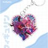 Acrylic Key Buckle for Helluva Boss Moxxie Millie Stolas Beelzebub Stella Anime Theme Acrylic Creative Keychain Pendant Gift