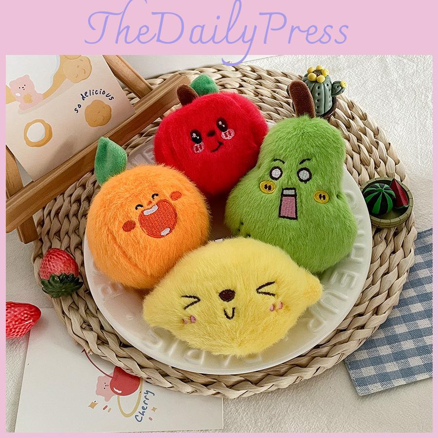 Fruit Plush Keychain With Pp Cotton Filling Perfect For Kids And Collectors