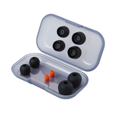 Radius Deep Mount Ohrstöpsel Schwarz - Alle Größen Enthalten Ein Set Jede Dedizierte Hülle Enthält Silikonadapter HP-DME10K