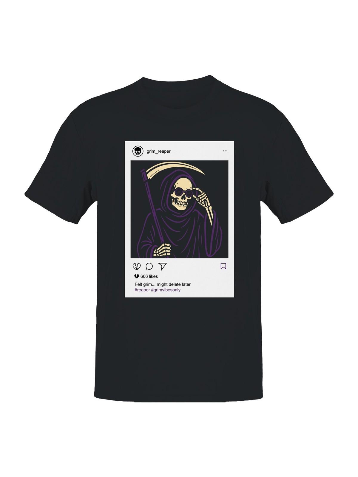 Grim Reaper Vibes Only Mens T-shirt XXXXL