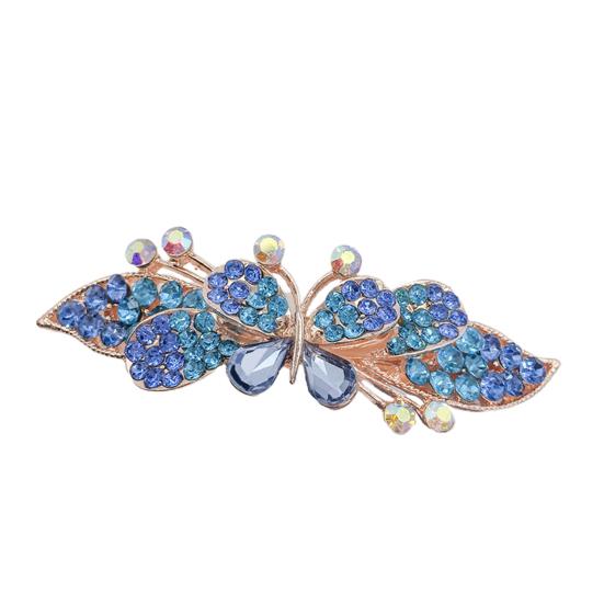 Fashion Women Rhinestone Hair Clip Flower Barrettes Hairpin Spring Headwear