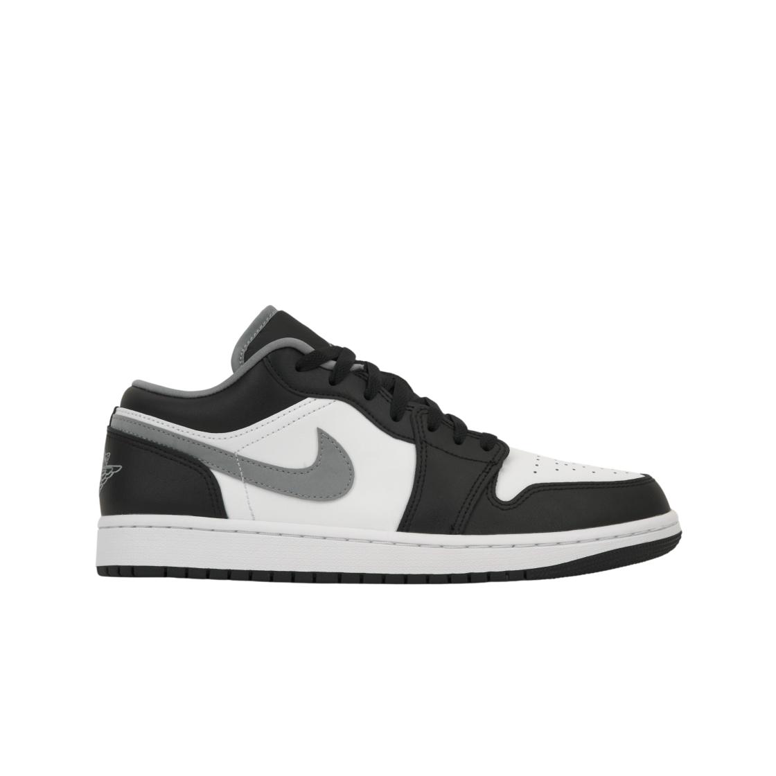 Jordan Men's Black/Grey/White Air 1 Low Medium Unisex Sneakers 553558-040 Cm