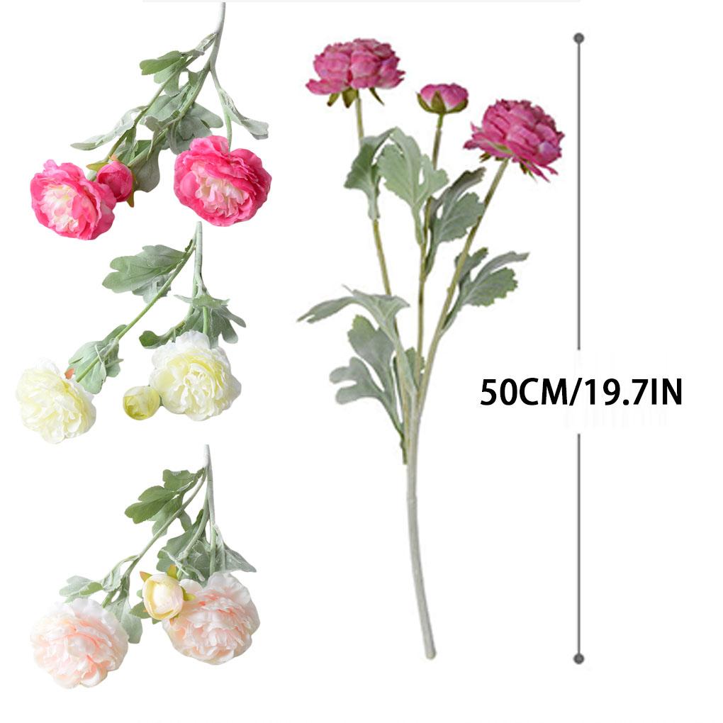 Künstliche Seidenrose Blume Brautstrauß Blumen Heimdekorationen Rosa Künstlicher Pfingstrosenzweig Künstliche Rose Hochzeits-Tischdekoration