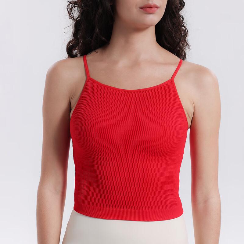 

LaiShuHui Women s Integrated Cup Sports Bra Tank Top S